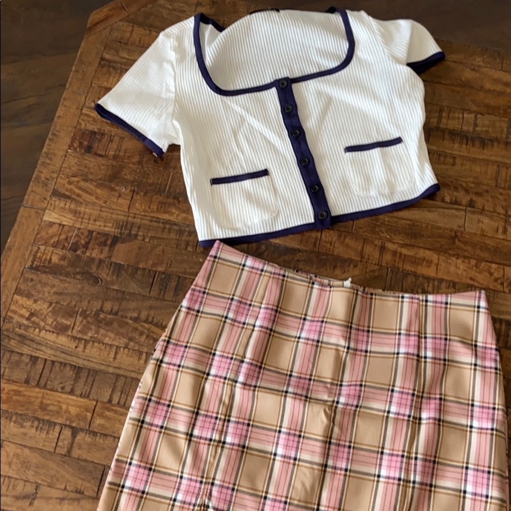 Plaid skirt